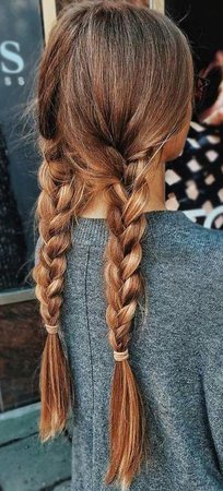 brown hair braids