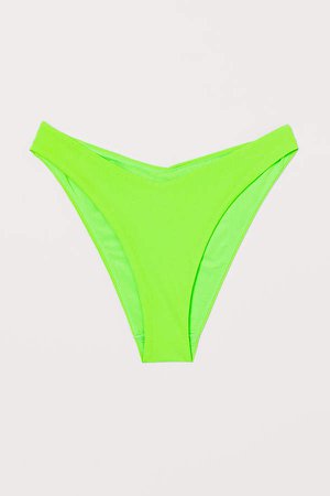 V-cut Bikini Bottoms - Green