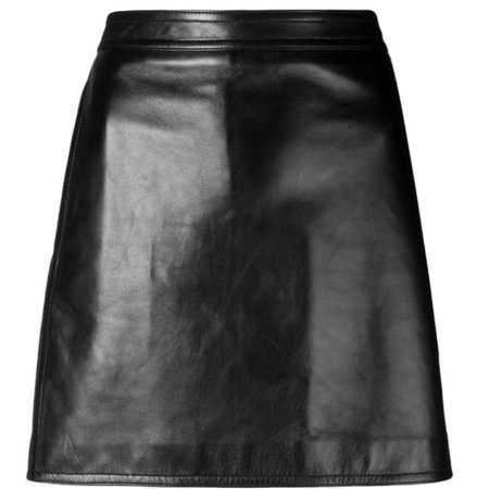 Saint Laurent leather skirt
