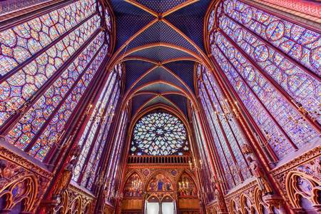 The Sainte-Chapelle Is A Royal Chapel In The Gothic style,.. Stock Photo, Picture And Royalty Free Image. Image 81906682.
