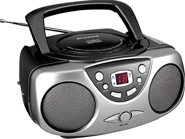 Sylvania SRCD243M-RED Portable Cd Player with Am/FM Radio Boombox (Red): Amazon.ca: Electronics