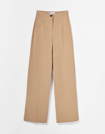 Wide leg trousers - Trousers - Woman | Bershka