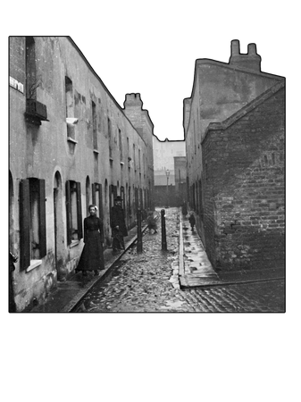 London slums 1800s background
