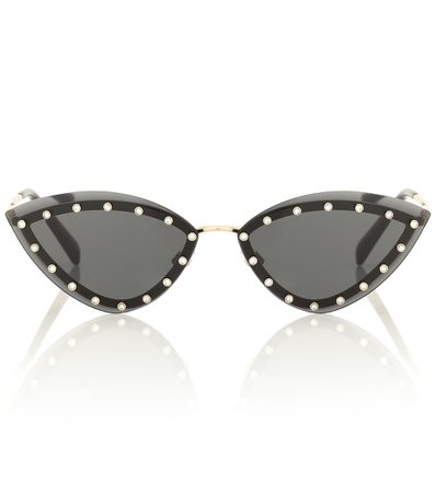 Embellished Triangular Sunglasses | Valentino - Mytheresa