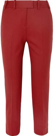 Cefinn - Tatum Stretch-twill Striped Pants - Red