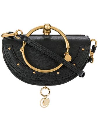Chloé Black Nile Mini Minaudiere Clutch Bag | Farfetch.com