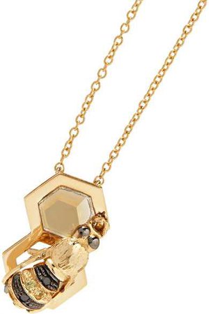 Delfina Delettrez | 9-karat gold multi-stone necklace | NET-A-PORTER.COM