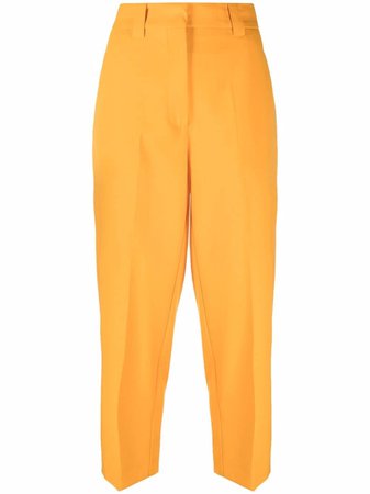 Erika Cavallini high-waisted Tapered Cropped Trousers