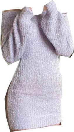 purple sweater dress