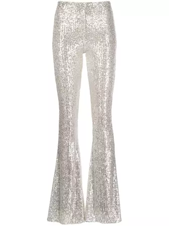 THE ANDAMANE sequin-embellished Flared Trousers - Farfetch