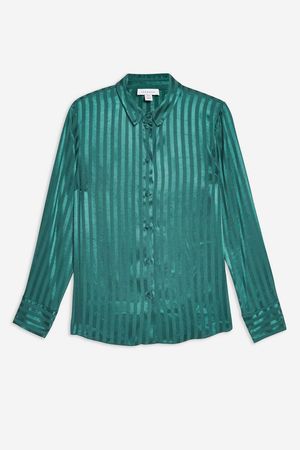 Self-Stripe Shirt - Clothing- Topshop USA