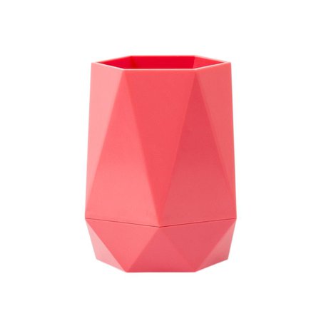 Hexagon Pen Cup - coral color pen/pencil holder – Yoobi
