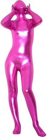 Amazon.com: antaina Roxo brilhante Metálico Uma Peça meia-calça Zentai de Corpo Inteiro Body fantasia: Clothing