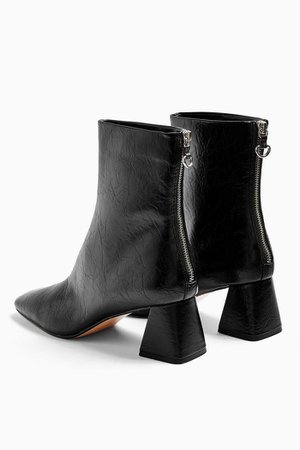 BREEZE Black Square Toe Boots | Topshop