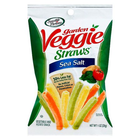 Sensible Portions Garden Veggie Straws Sea Salt - 6ct : Target