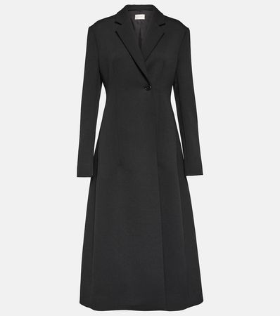 Medea Wool Blend Coat in Black - The Row | Mytheresa