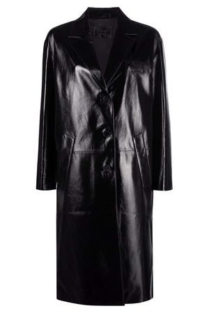 Prada leather coat