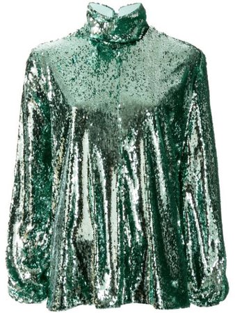 Racil Sequin Embellished Top RS9T3FCHER Green | Farfetch