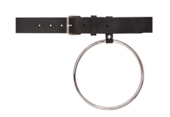 black ring belt