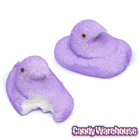 Peeps Marshmallow Chicks Candy - Lavender: 5-Piece Pack | Candy Warehouse