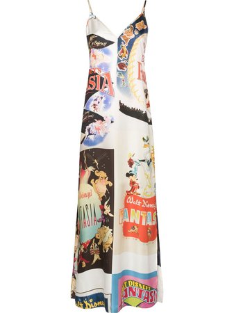 Stella McCartney x Disney Fantasia-print Slip Dress - Farfetch