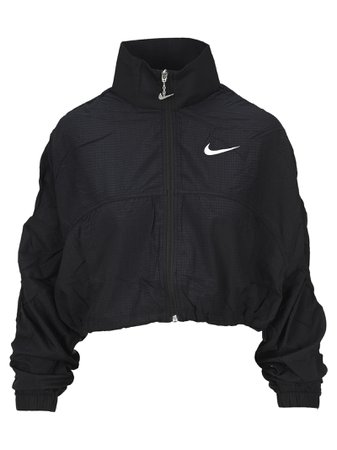 Nike Su Cropped Logo Print Jacket
