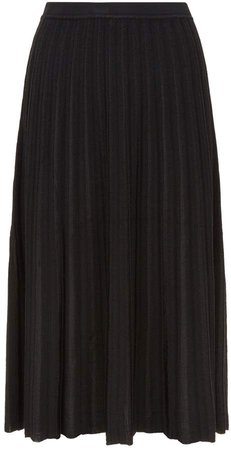 Klara Pleated Knit Midi Skirt