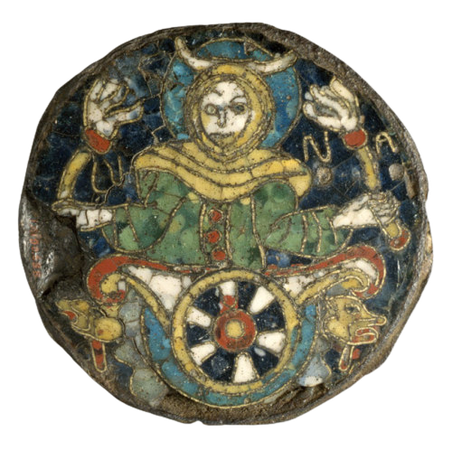 860–90 c.e. Plaque with Personification of the Moon