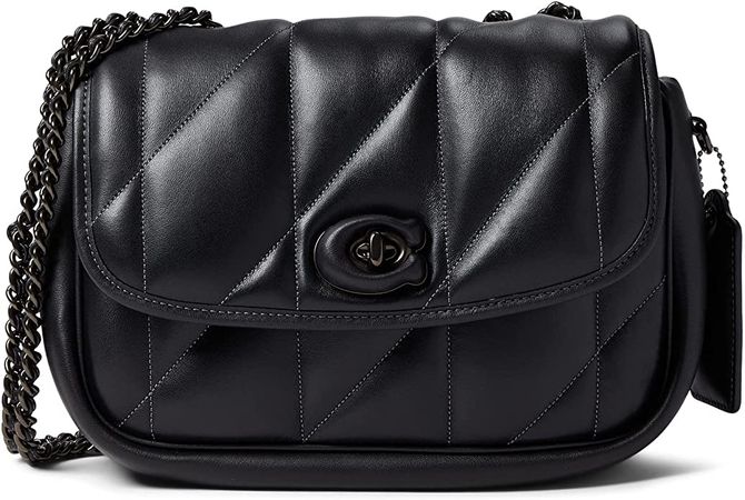COACH Quilted Pillow Madison Shoulder Bag Black One Size: Handbags: Amazon.com