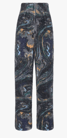 PANTS- Blue mohair pants $2,950.00 |Fendi