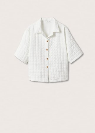 Lapelled texture blouse - Women | Mango USA