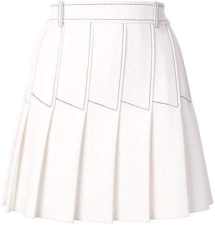 Column Pleat Mini skirt