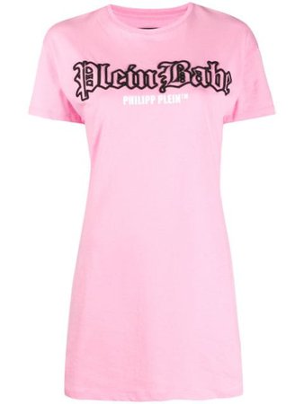 Philipp Plein Vestido Estilo Camiseta Pink Paradise - Farfetch