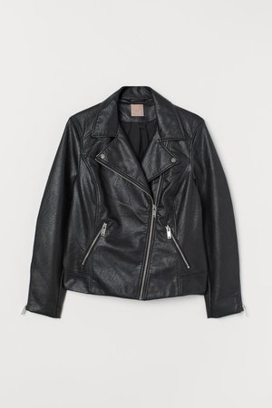 H&M+ Biker Jacket - Black - Ladies | H&M US