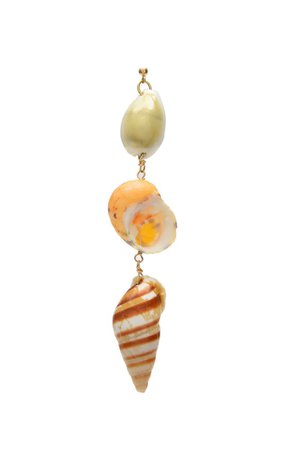multicolour shell earrings