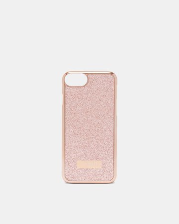 Glitter iPhone 6/6s/7/8 case - Baby Pink | Accessories | Ted Baker UK
