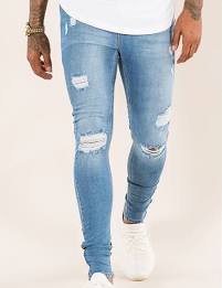 blue ripped jeans mens - Google Search