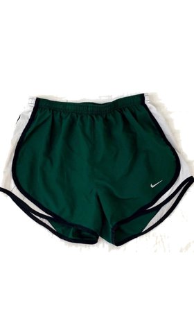 green Nike tempo shorts
