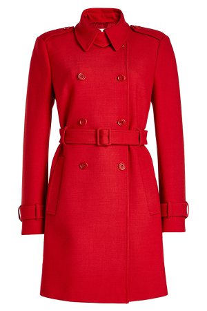 Belted Coat with Cotton and Wool Gr. IT 40