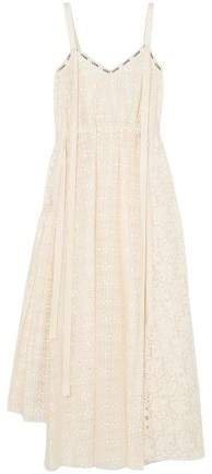 Cotton-blend Lace Midi Dress