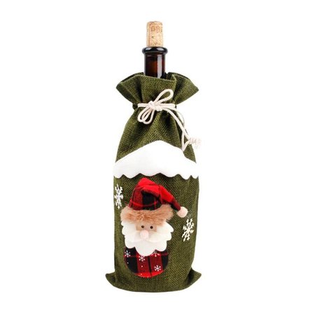 DressLily.com: Photo Gallery - Christmas Decorations Santa Claus Wine Bottle Cover Snowman Stocking Gift Holder