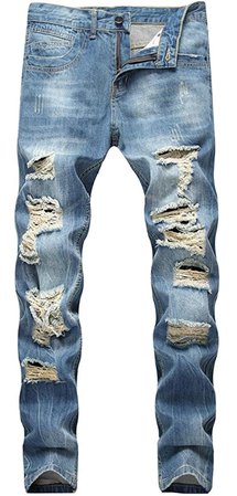 distressed jeans
