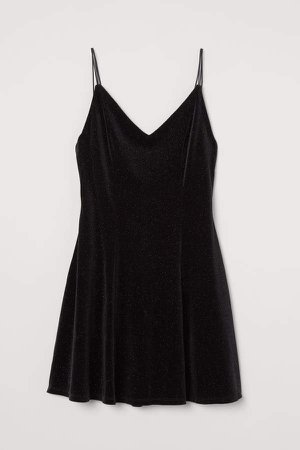 V-neck Dress - Black