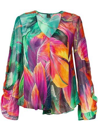 Pinko tropical print blouse