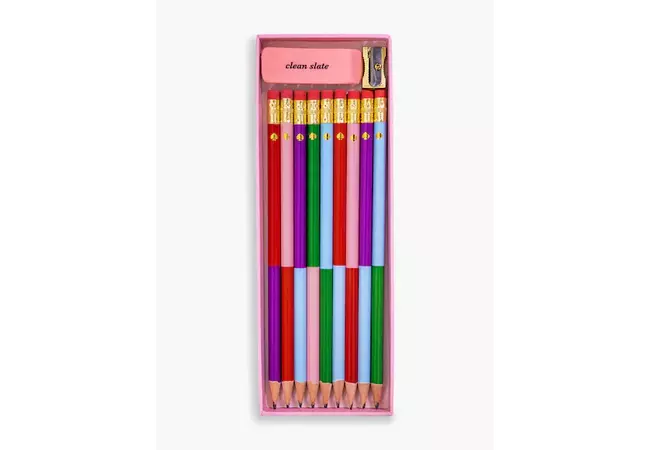 Clean Slate Colorblock Pencil Set | Kate Spade New York