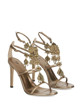 Giuseppe Zanotti Amira charm-embellished Sandals - Farfetch