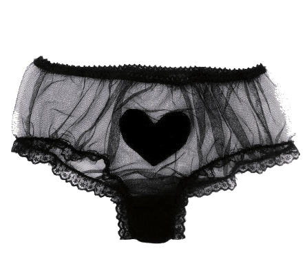sheer heart underwear
