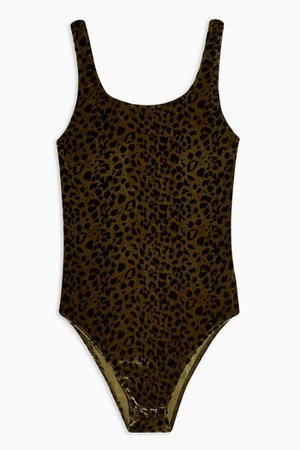 PETITE Animal Velvet Bodysuit | Topshop