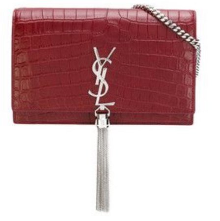 Yves Saint Laurent Red Leather Bag
