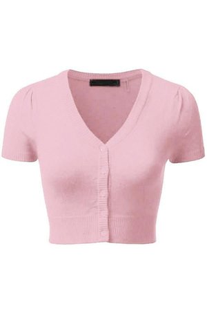 pink cropped shirt